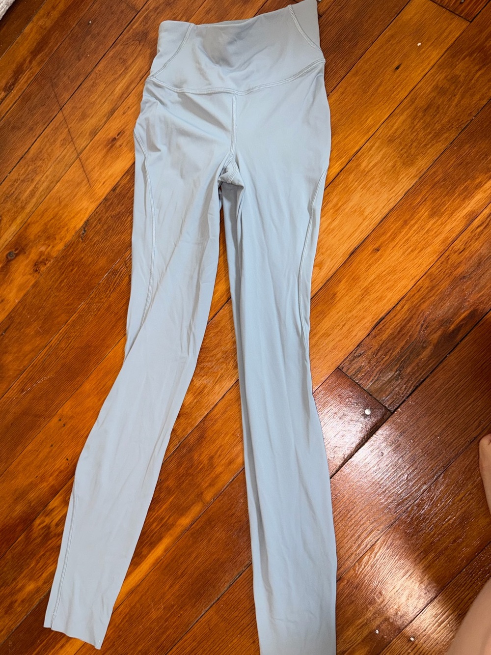 lululemon Light Gray High-Waist Leggings